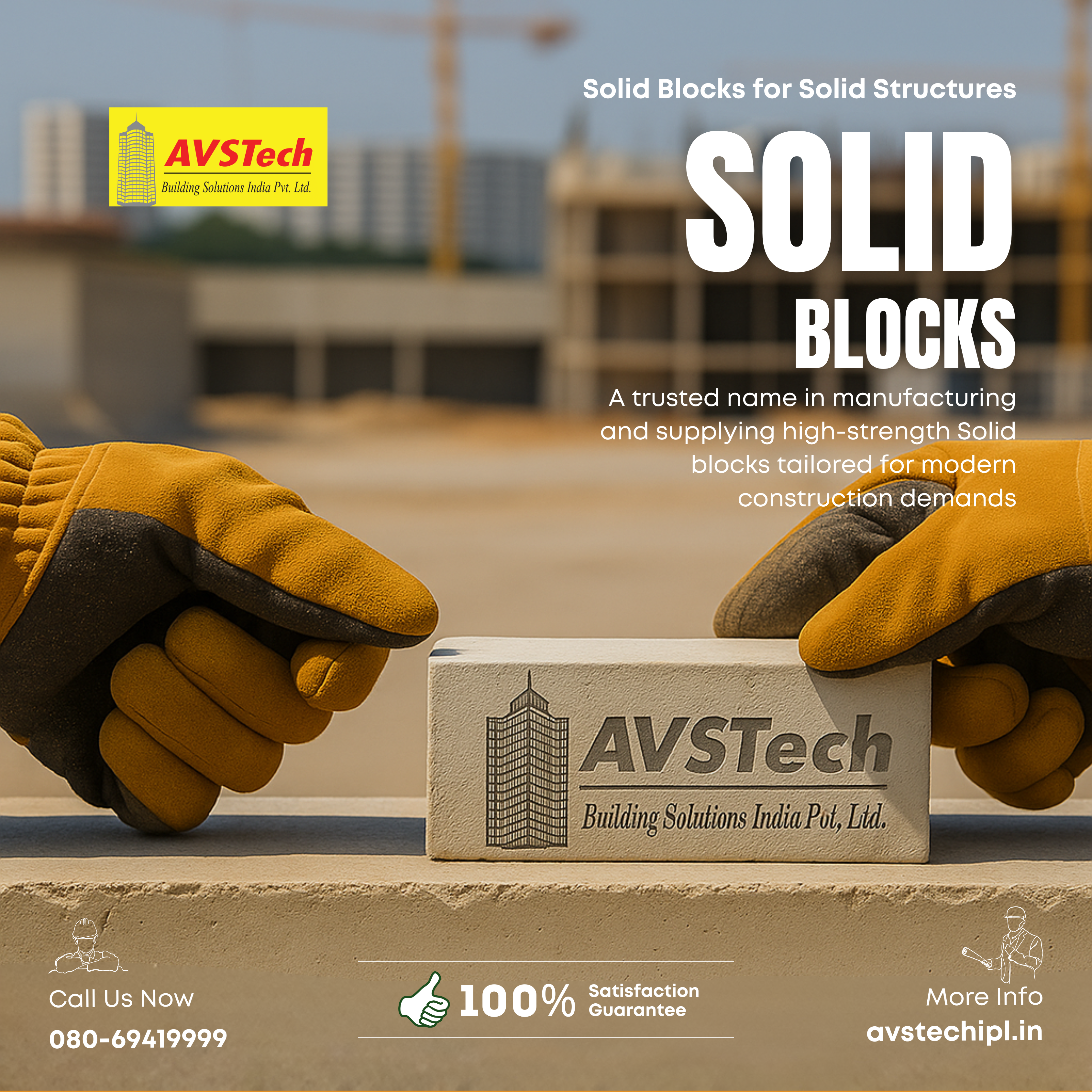 Solid Blocks in Bangalore - Premium Quality by AVS Tech Building Solutions! Premium Quality Solid Blocks - Are you searching for durable, cost-effective Premium Quality Solid Blocks in Bangalore for your next building project? Look no further than AVS Tech Building Solutions, a trusted name in manufacturing and supplying high-strength concrete blocks tailored for modern construction demands.