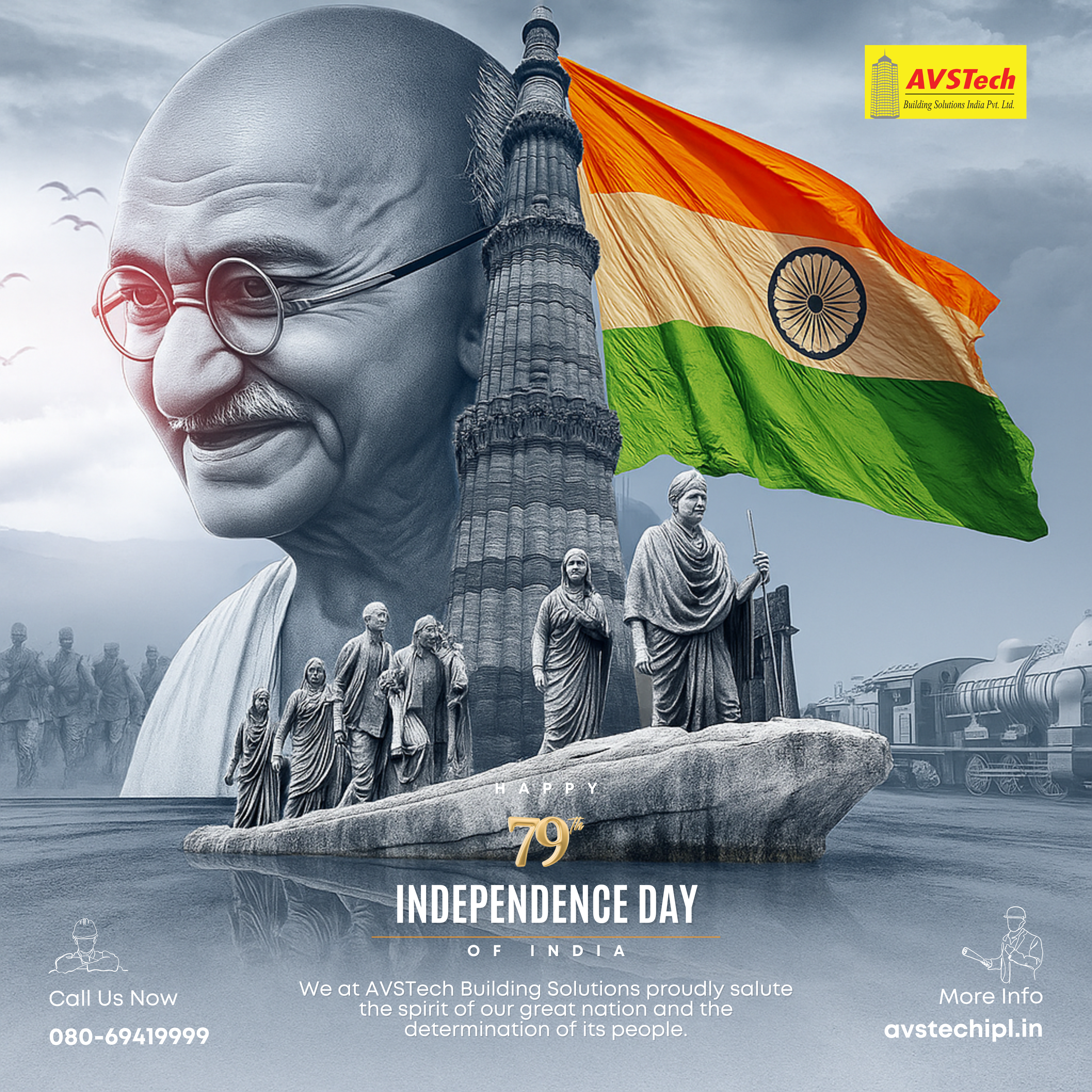 On this 79th Independence Day, we at AVSTech Building Solutions proudly salute the spirit of our great nation and the determination of its people.