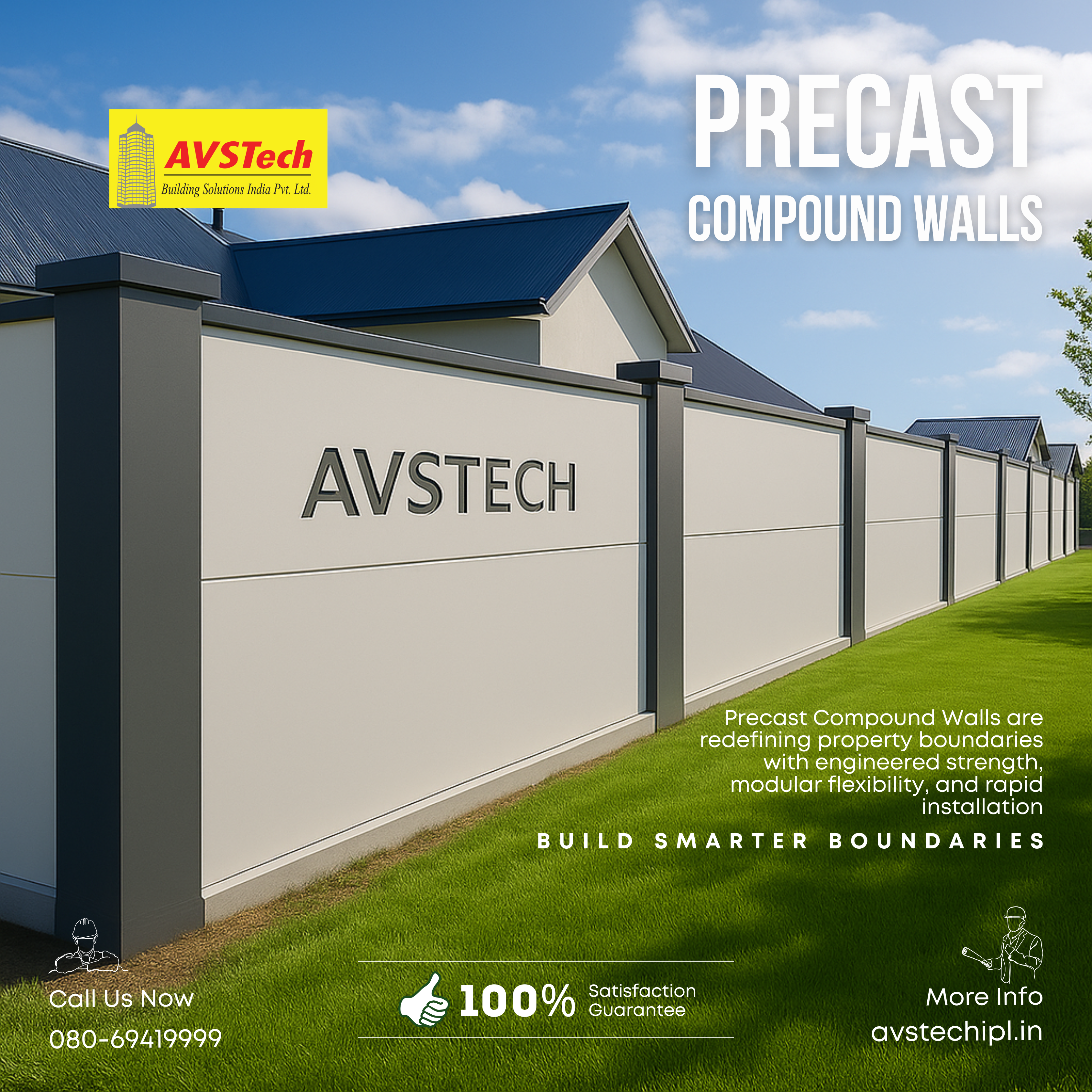 Step beyond basic barriers - Precast Compound Walls are redefining property boundaries with engineered strength, modular flexibility, and rapid installation. Whether you need unbeatable security, a sleek aesthetic, or future-ready expansion, these advanced boundary walls set the gold standard for residential, industrial, and commercial projects in today’s fast-paced world.
