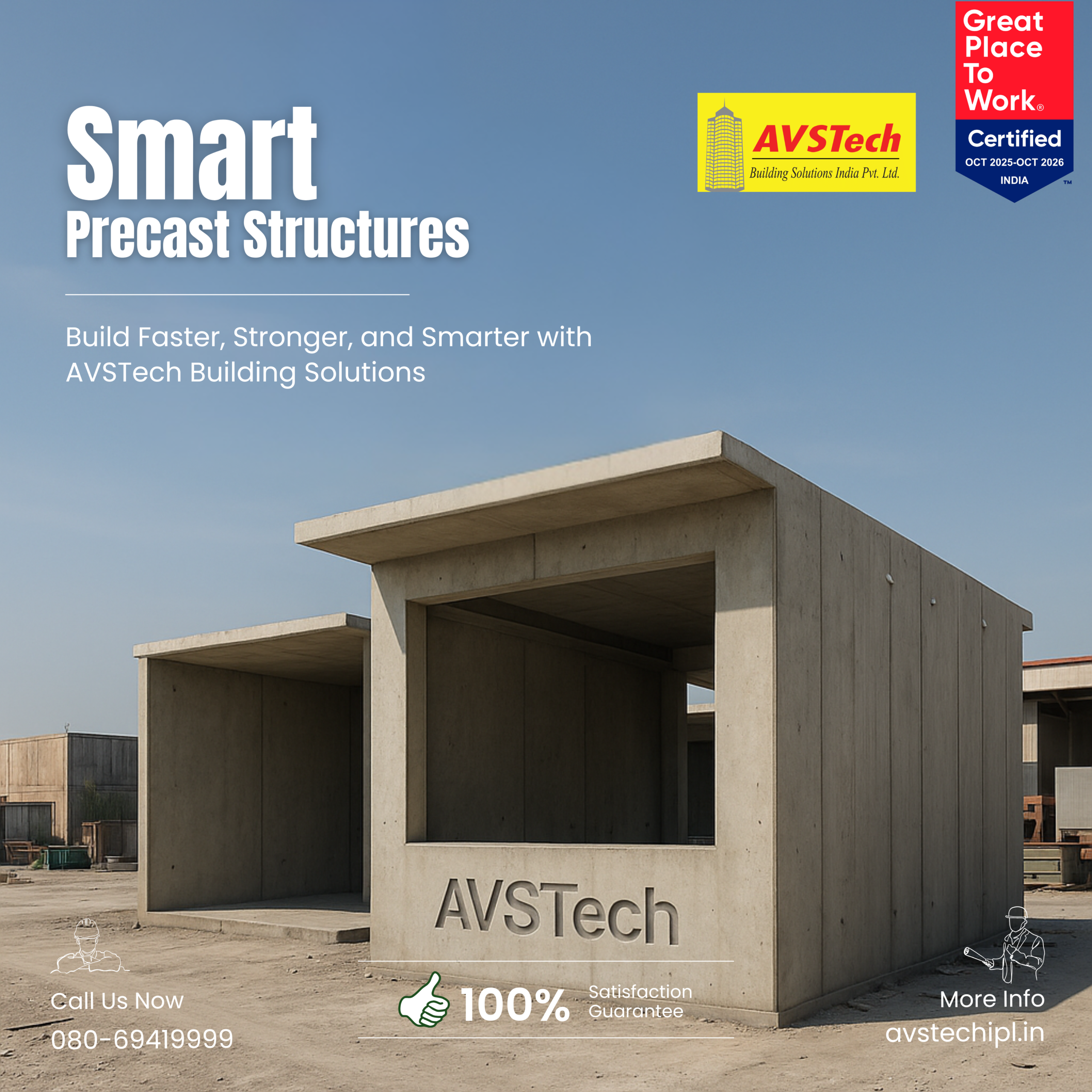 Smart Precast Structures – Build Faster, Stronger, and Smarter with AVSTech